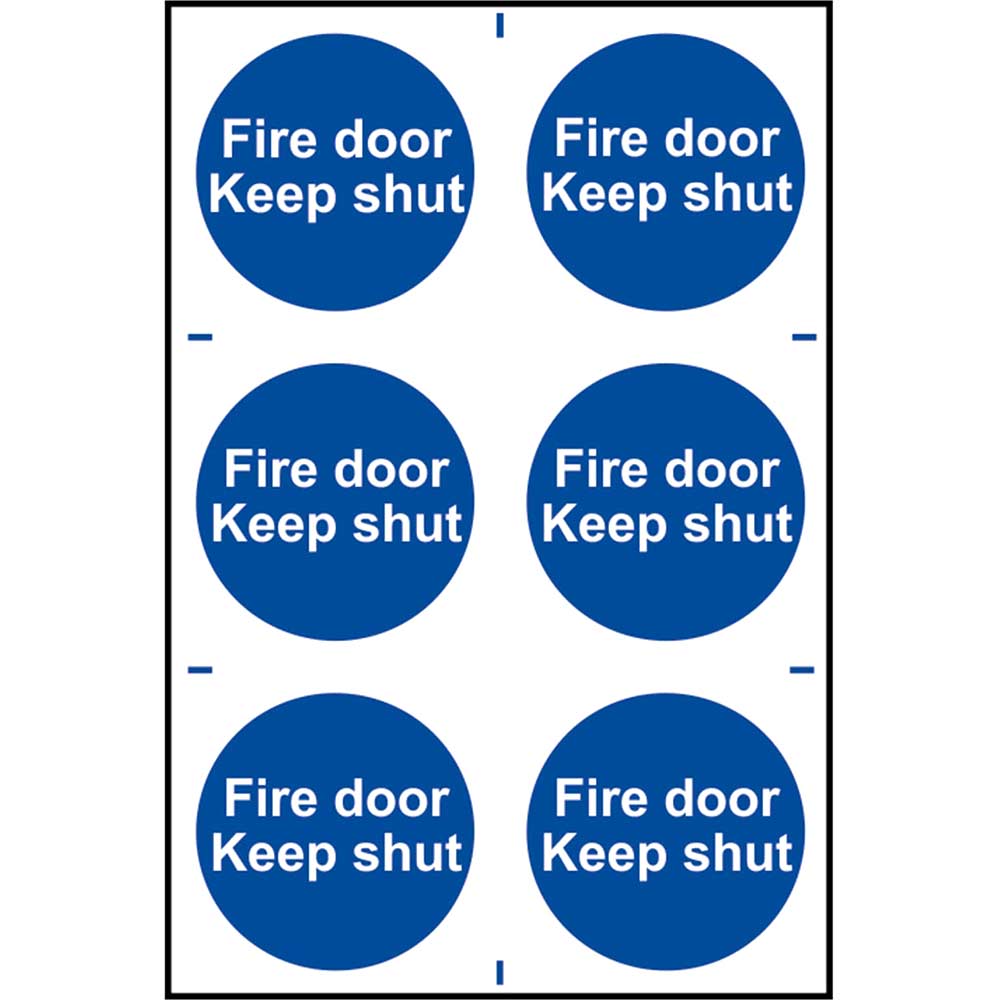 Image of Scan 200 x 300mm PVC Sign - Fire Door Keep Shut