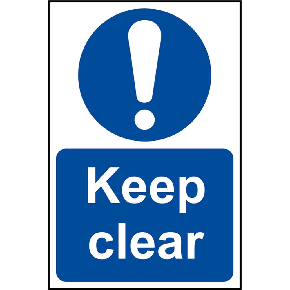 Scan 200 x 300mm PVC Sign - Keep Clear
