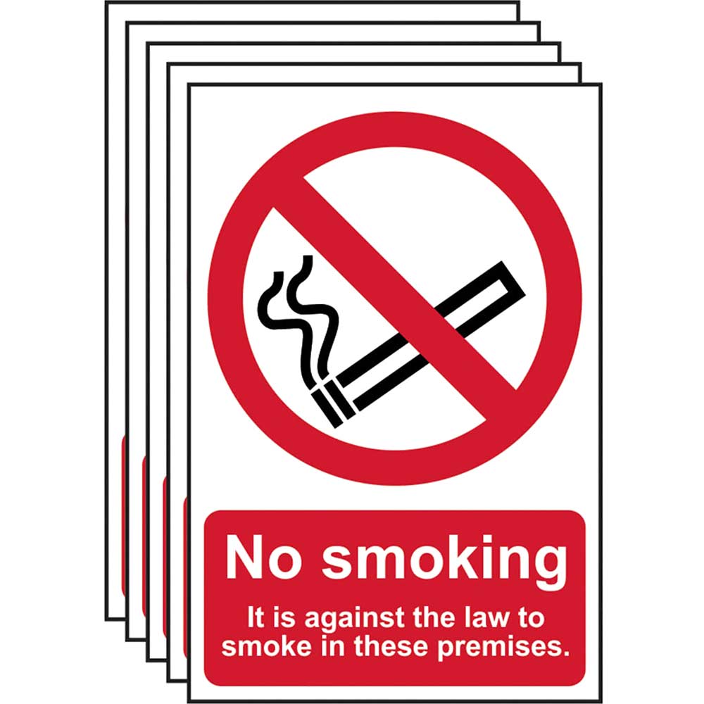 Image of Scan PVC No Smoking On These Premises Sign 200 x 300mm