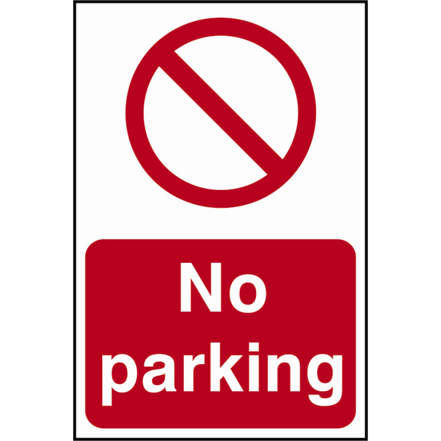 Scan 200 x 300mm PVC Sign - No Parking