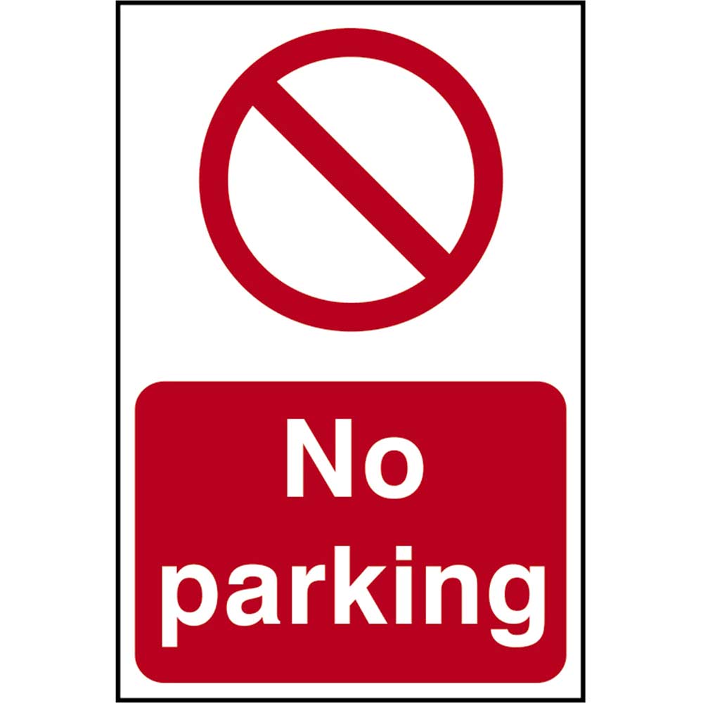 Scan 200 x 300mm PVC Sign - No Parking