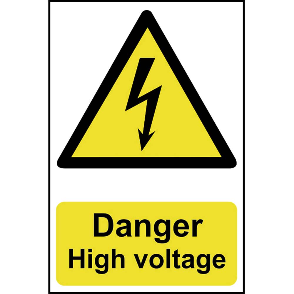 Image of Scan 200 x 300mm PVC Sign - Danger High Voltage