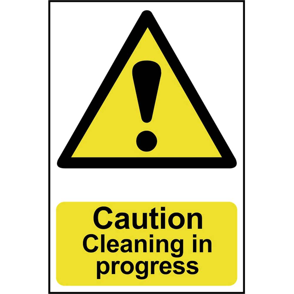 Image of Scan 200 x 300mm PVC Sign - Caution Cleaning In Progress