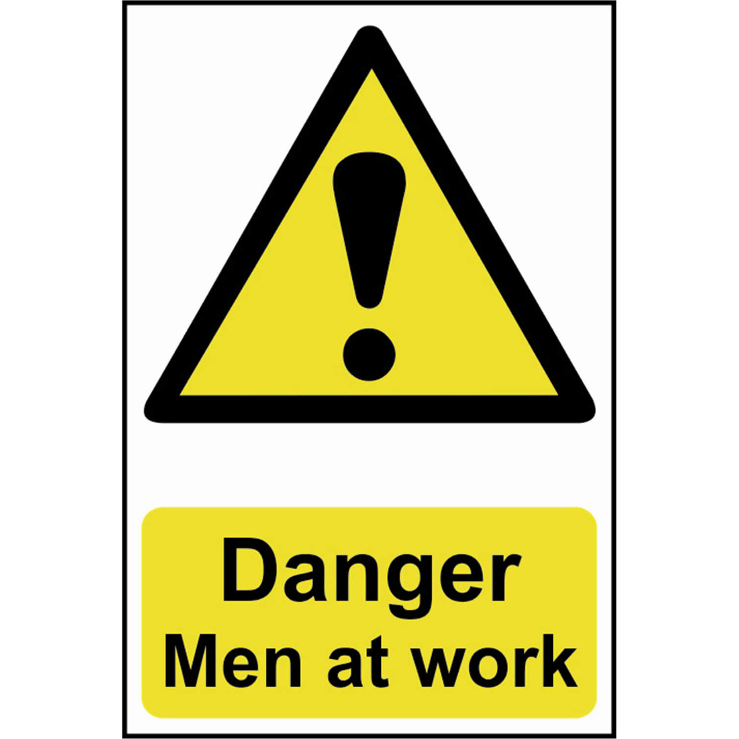 Scan 200 x 300mm PVC Sign - Danger Men At Work