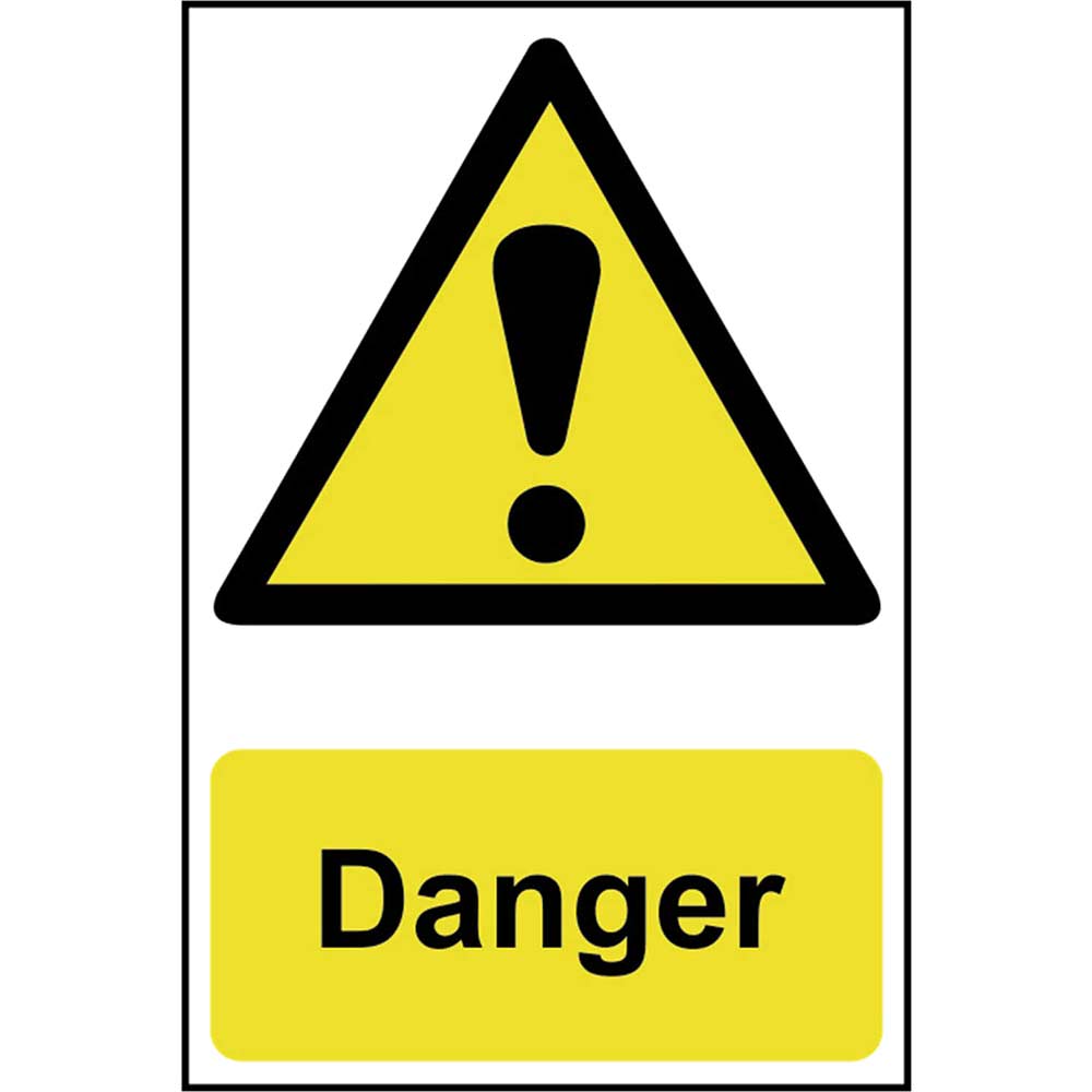 Image of Scan 200 x 300mm PVC Sign - Danger