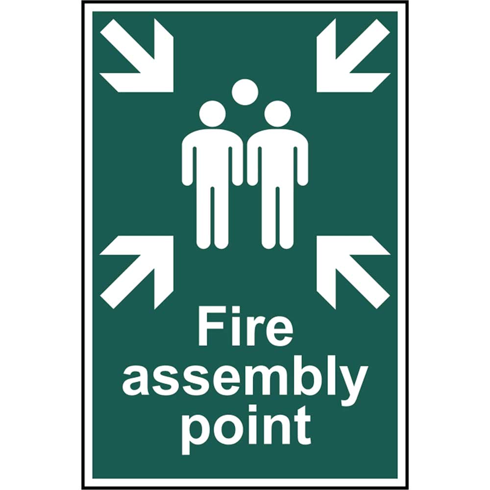 Scan 200 x 300mm PVC Sign - Fire Assembly Point