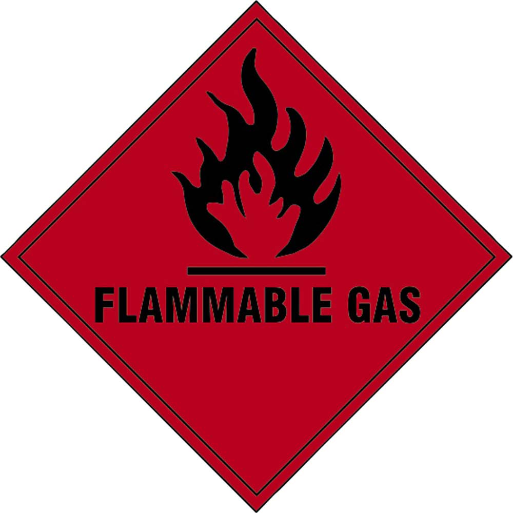 Image of Scan 100 x 100mm SAV Diamond Sign - Flammable Gas