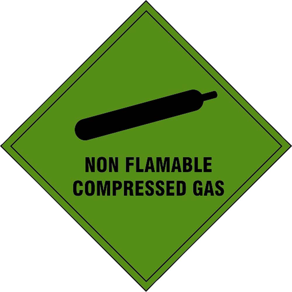Image of Scan 100 x 100mm SAV Diamond Sign - Non Flammable Compressed Gas