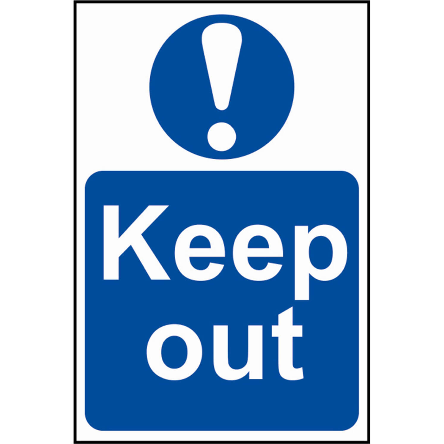 Scan 400 x 600mm PVC Sign - Keep Out