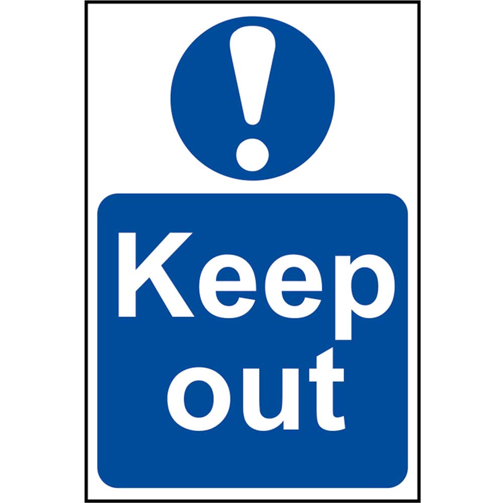 Scan 400 x 600mm PVC Sign - Keep Out