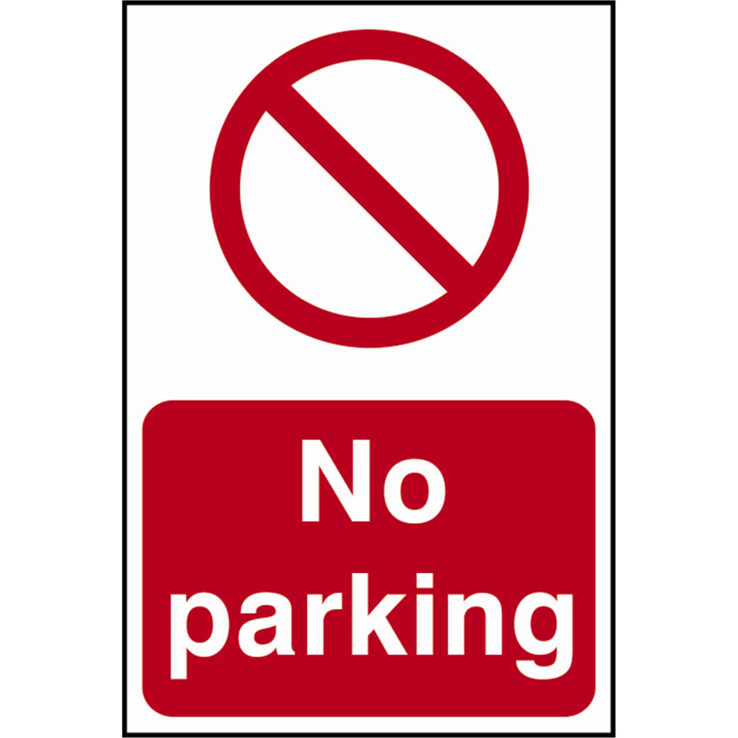 Scan 400 x 600mm PVC Sign - No Parking