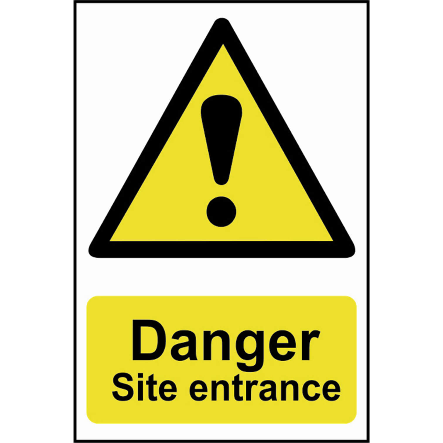Scan 400 x 600mm PVC Sign - Danger Site Entrance