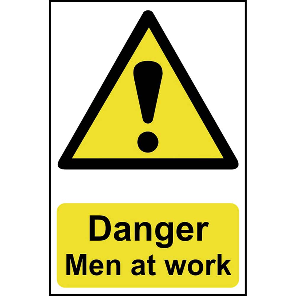 Image of Scan 400 x 600mm PVC Sign - Danger Men At Work