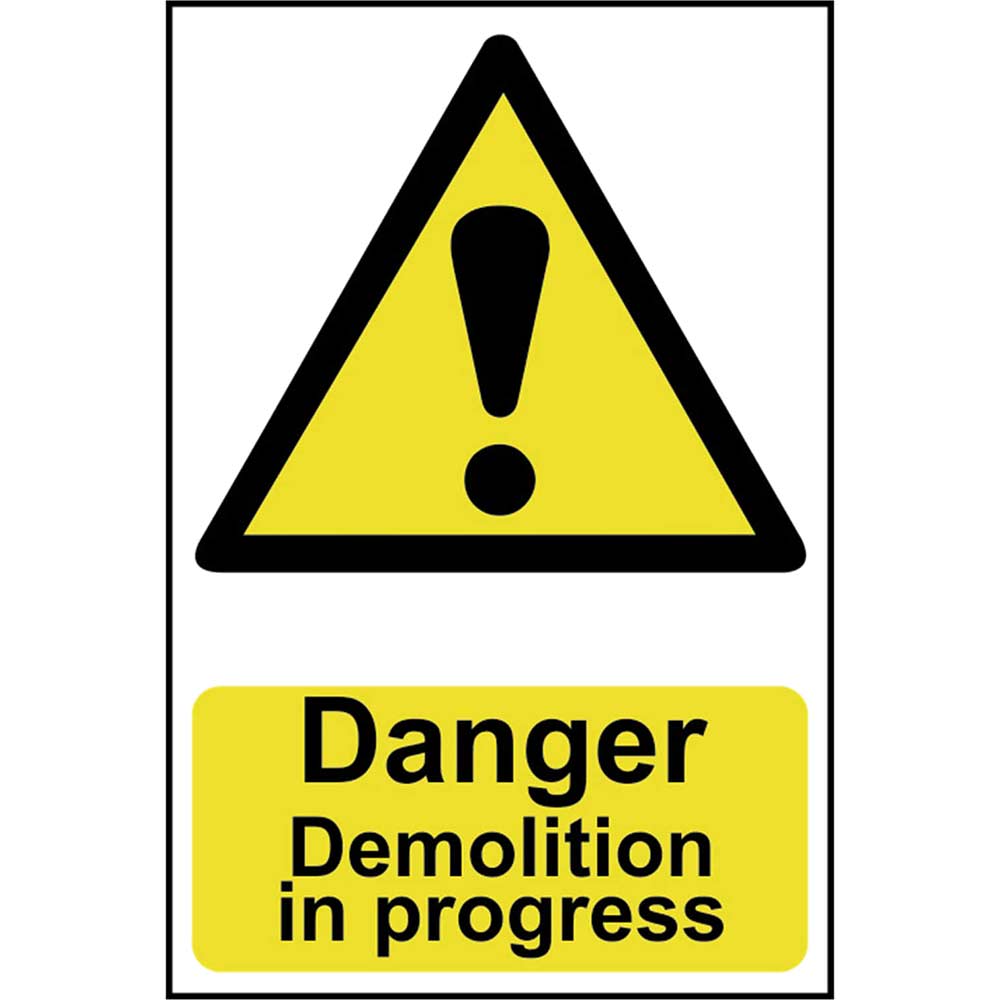 Image of Scan 400 x 600mm PVC Sign - Danger Demolition In Progress