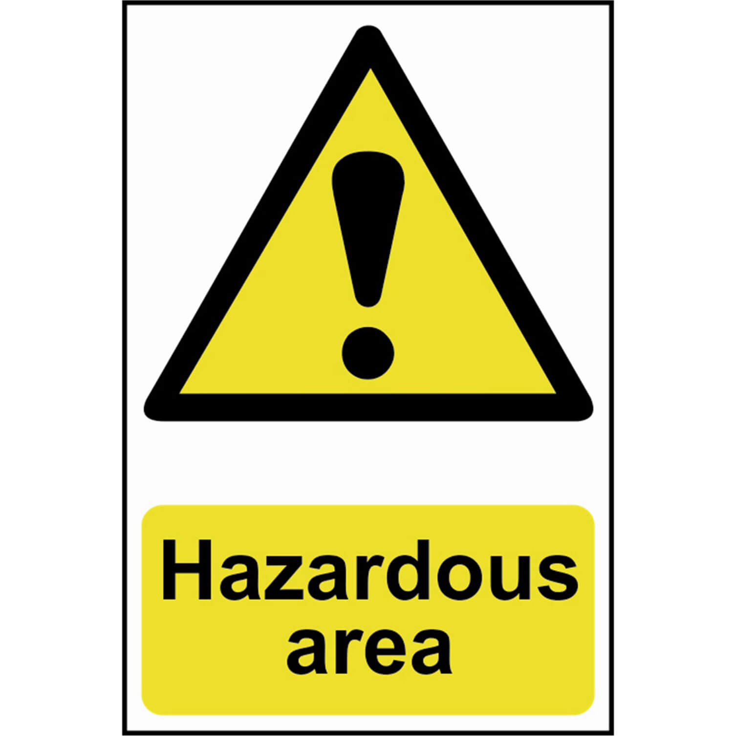 Scan 400 x 600mm PVC Sign - Hazardous Area