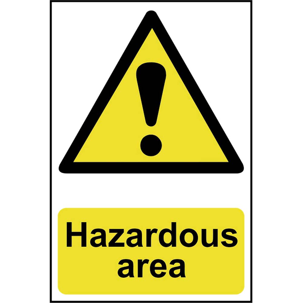 Image of Scan 400 x 600mm PVC Sign - Hazardous Area