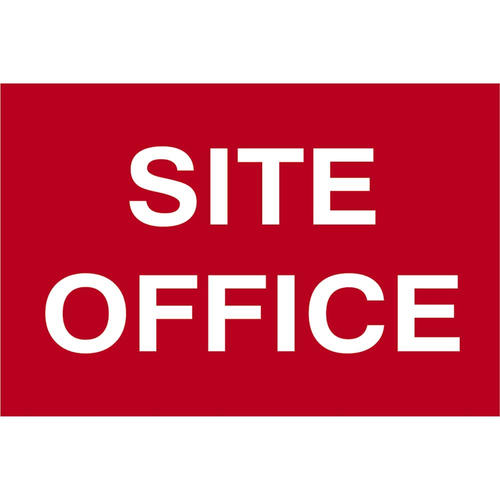 Image of Scan 600 x 400mm PVC Sign - Site Office