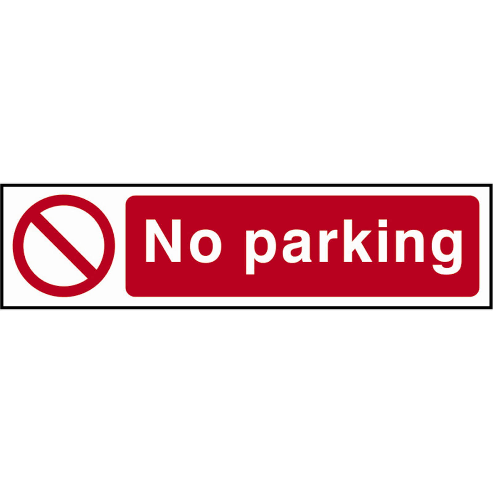 Scan 200 x 50mm PVC Sign - No Parking