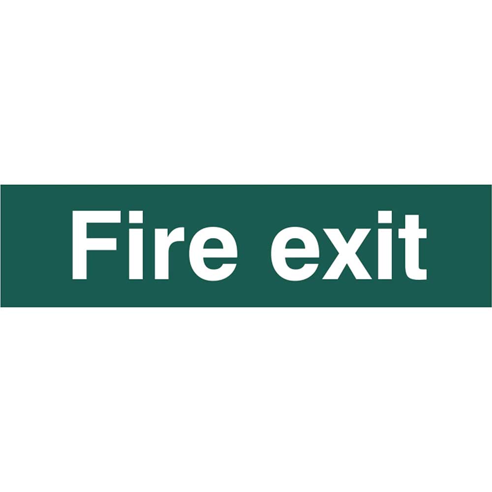 Image of Scan 200 x 50mm PVC Sign - Fire Exit