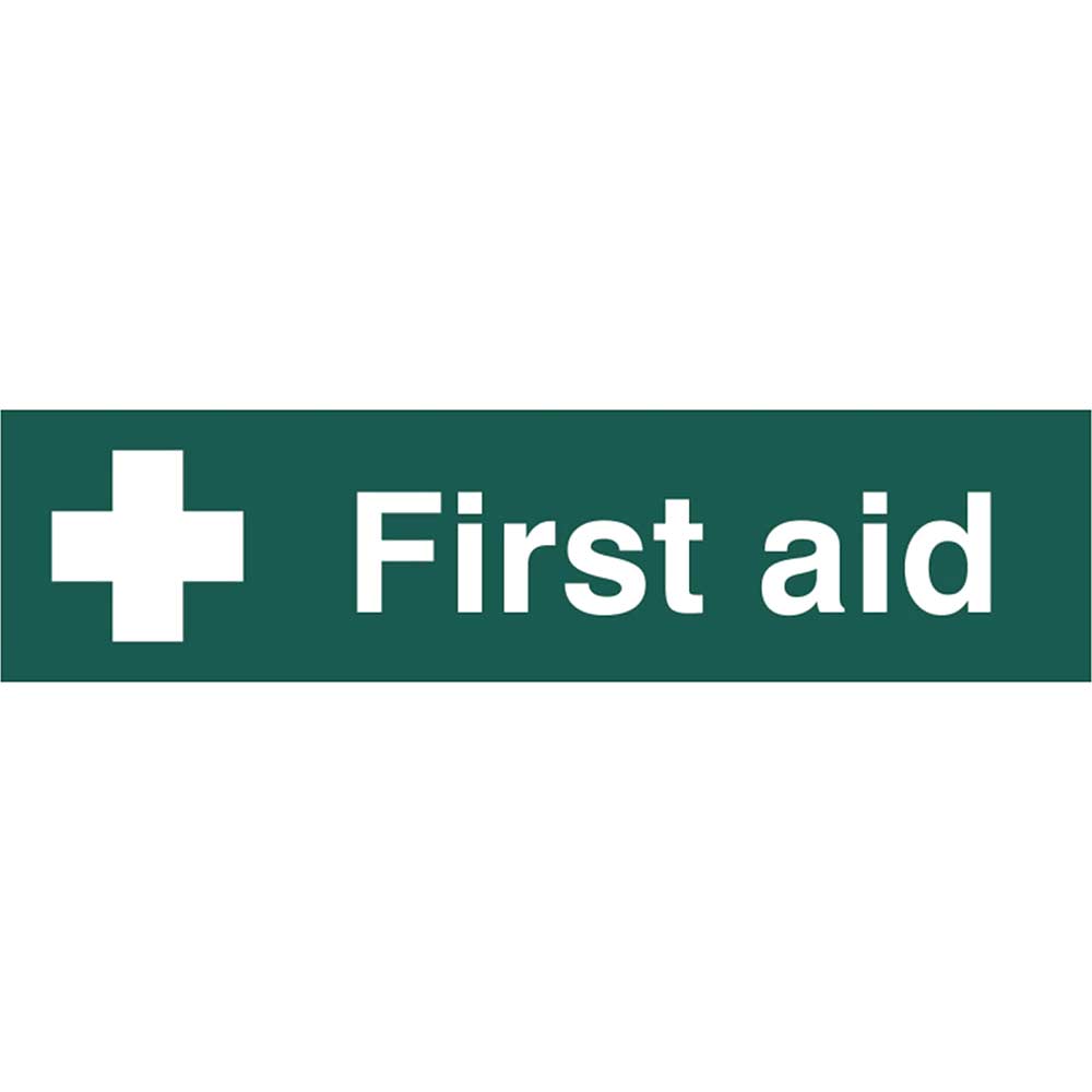 Image of Scan 200 x 50mm PVC Sign - First Aid