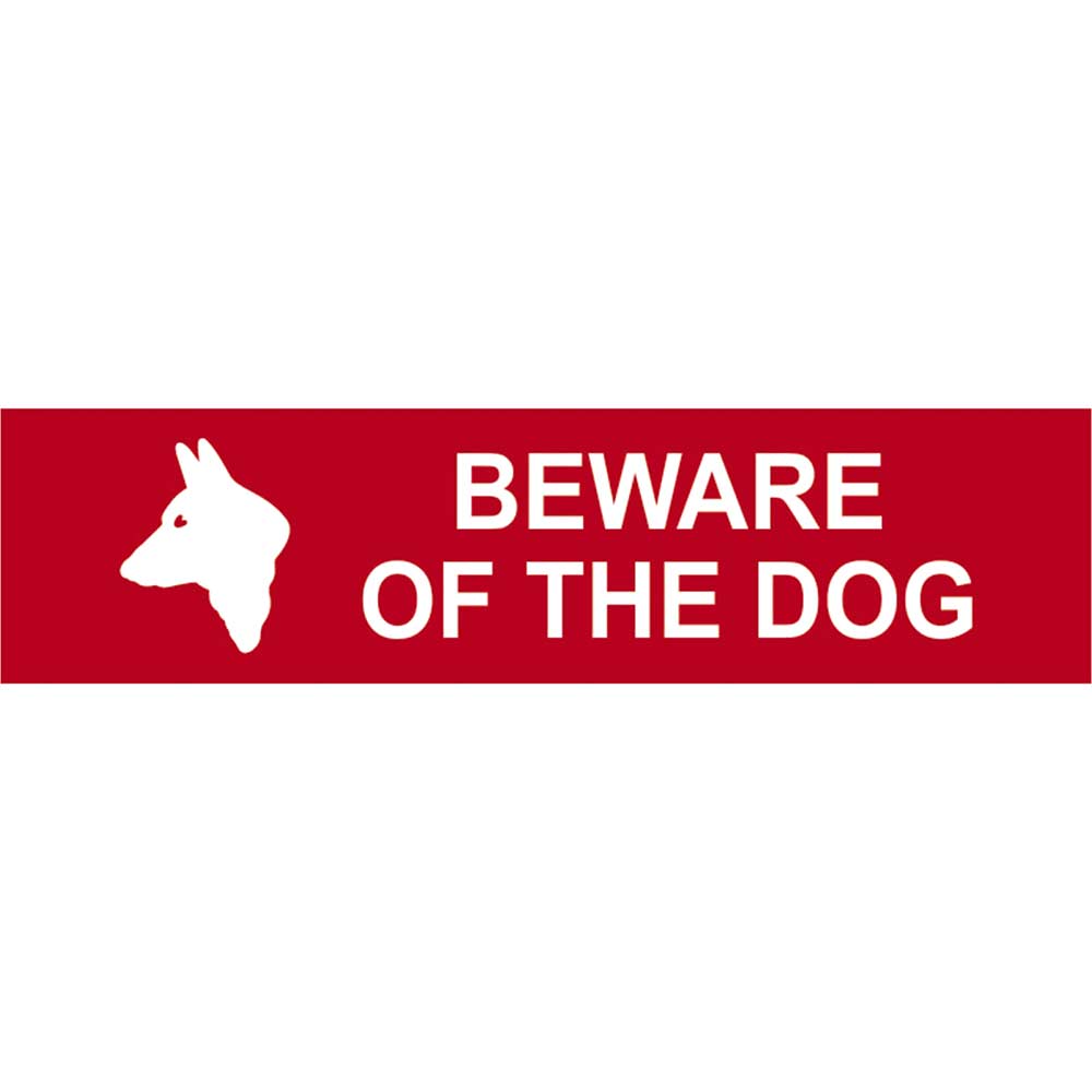 Image of Scan 200 x 50mm PVC Sign - Beware Of The Dog