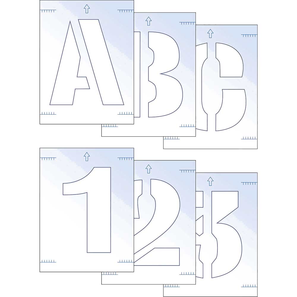 Image of Scan 25mm Letter & Number Stencil Kit