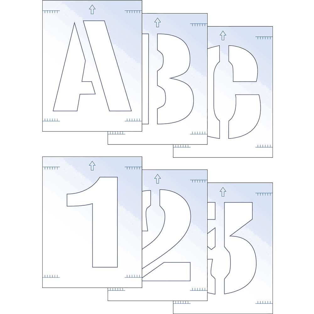 Image of Scan 50mm Letter & Number Stencil Kit