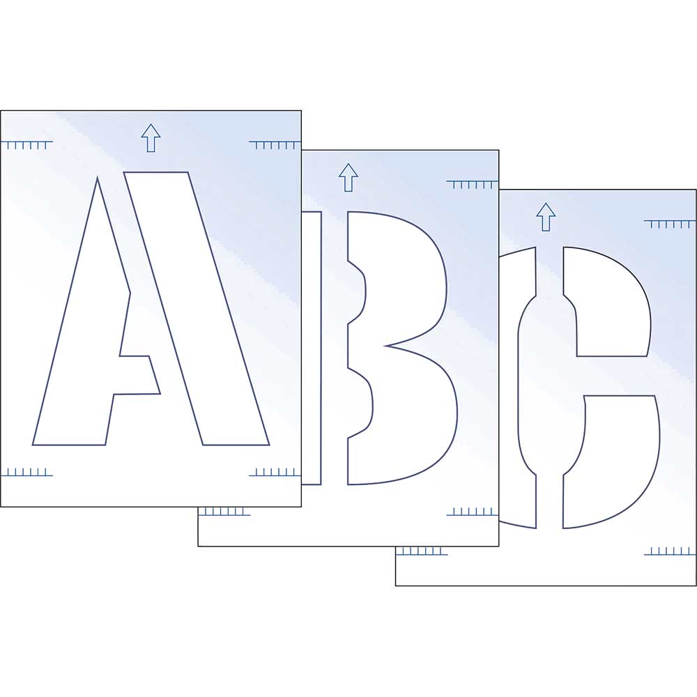 Image of Scan 300mm Letter Stencil Kit