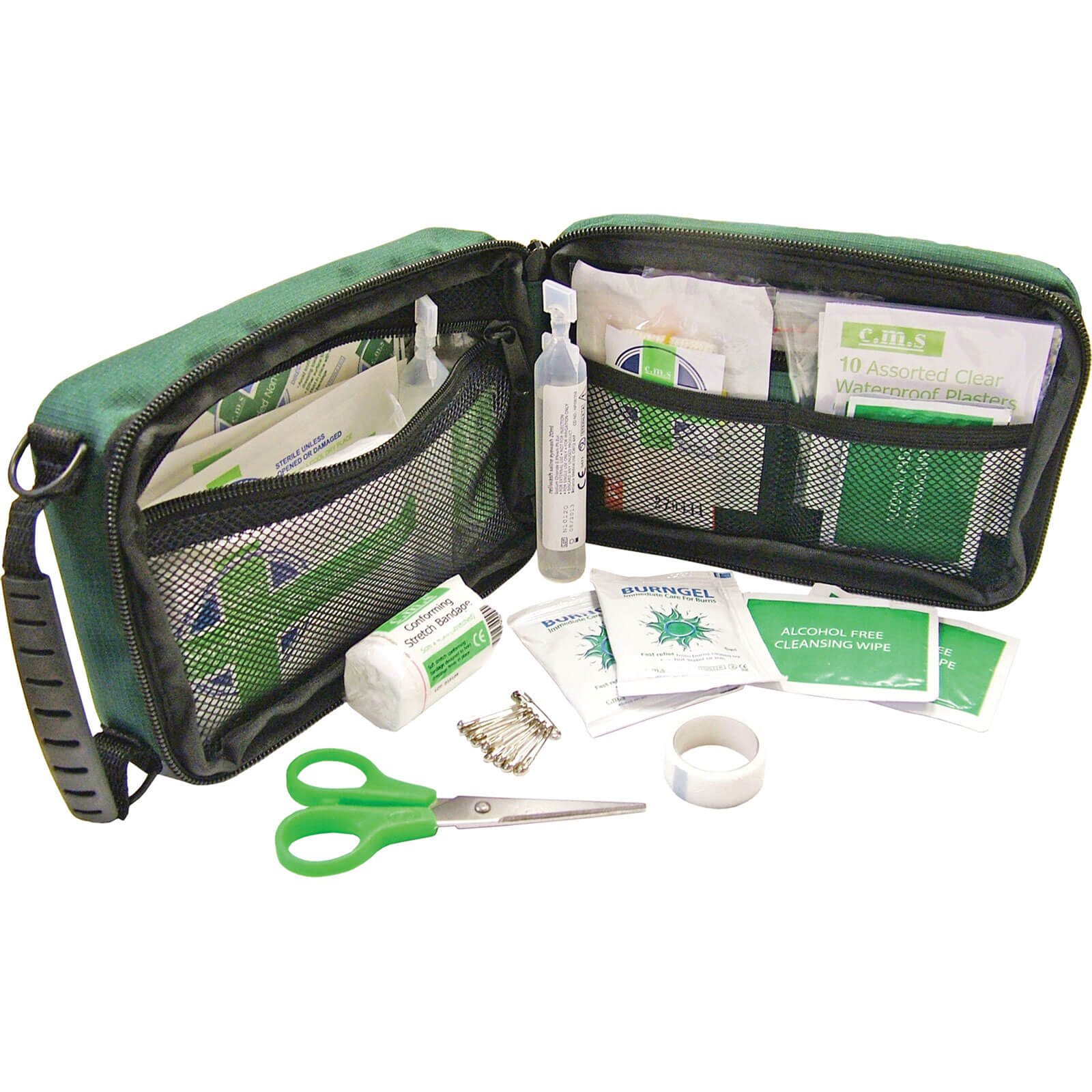 Scan 45 Piece Household & Burns First Aid Kit with Case