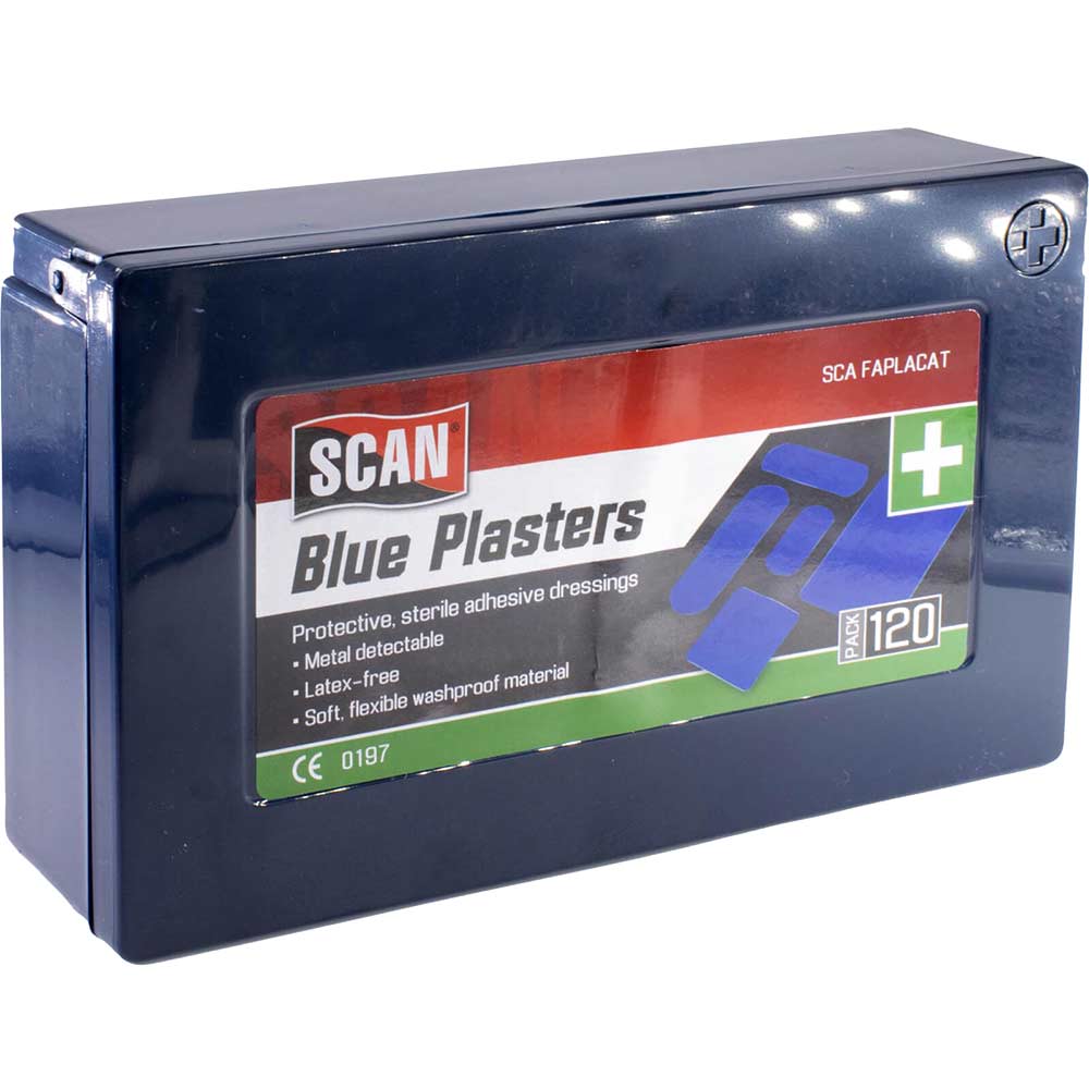 Image of Scan Assorted Hydroscopic Blue Plasters Box of 100