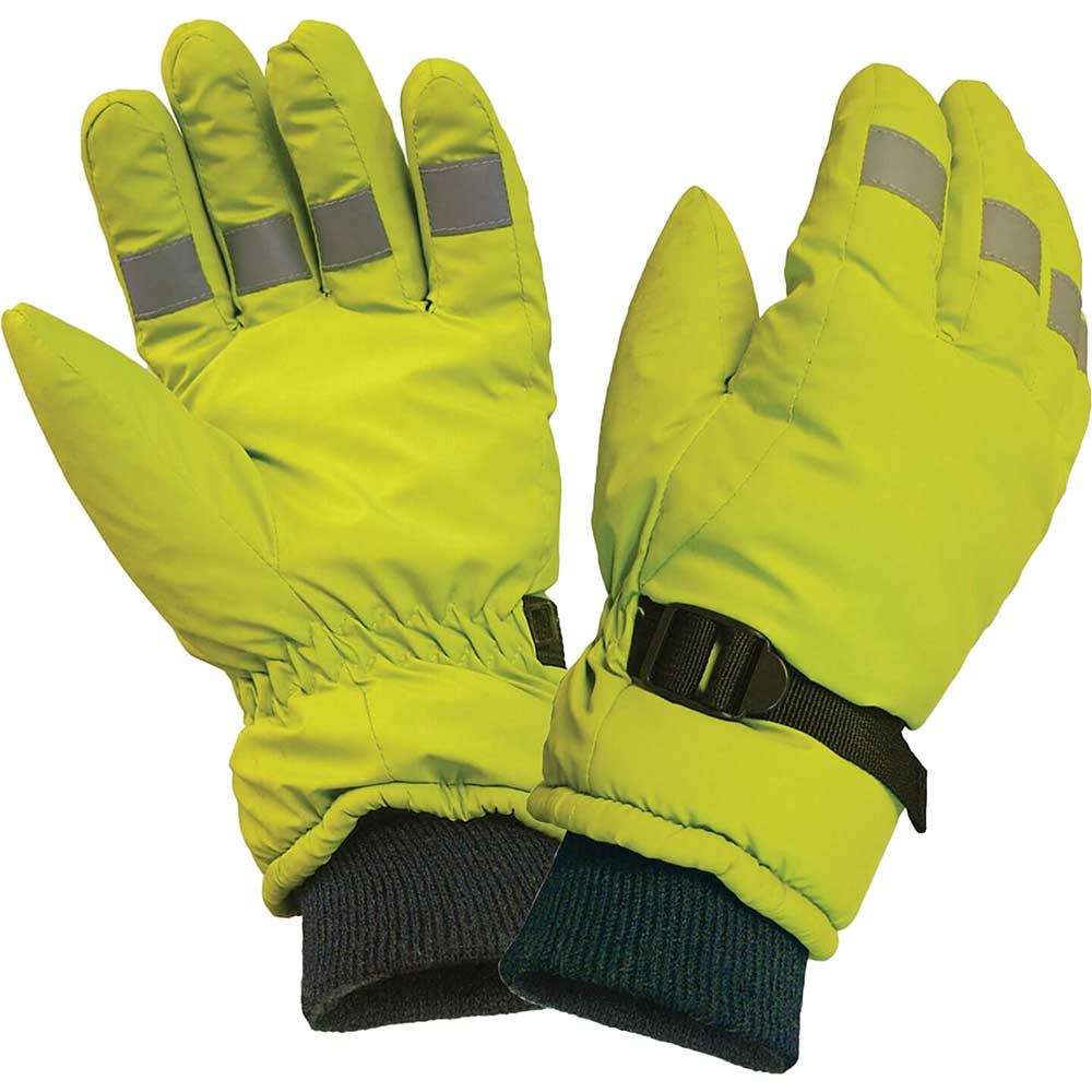 Image of Scan Hi Vis Gloves Yellow Large