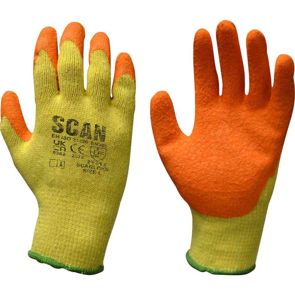 Image of Scan Knit Shell Blure Latex Palm Gloves