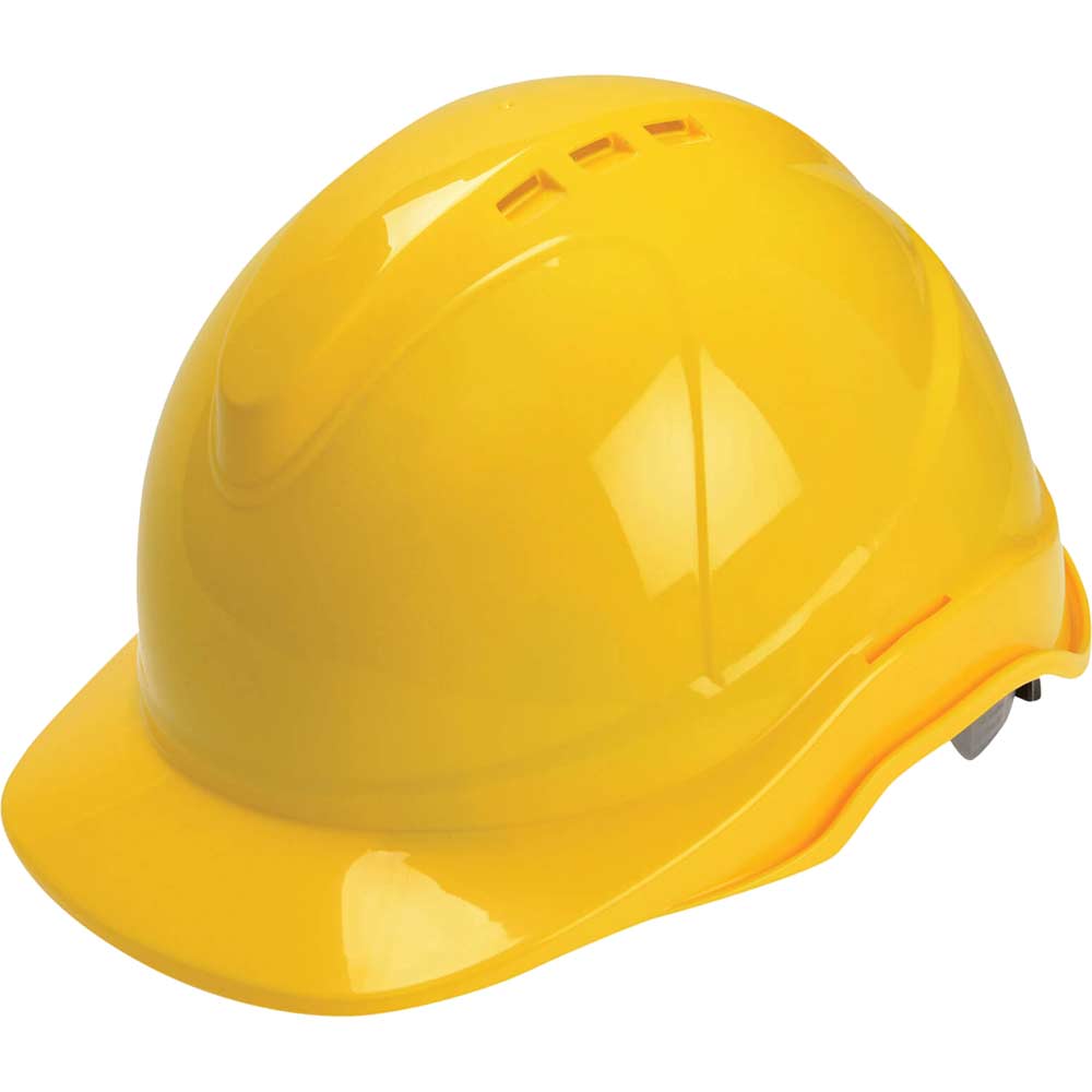Image of Scan Superior Ventilated Safety Helmet Yellow