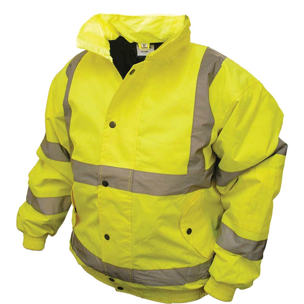 Scan High Vis Bomber Jacket Yellow 2XL