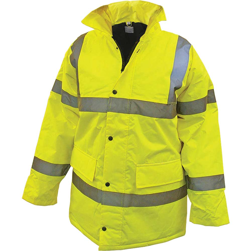 Scan High Vis Motorway Jacket Yellow 2XL