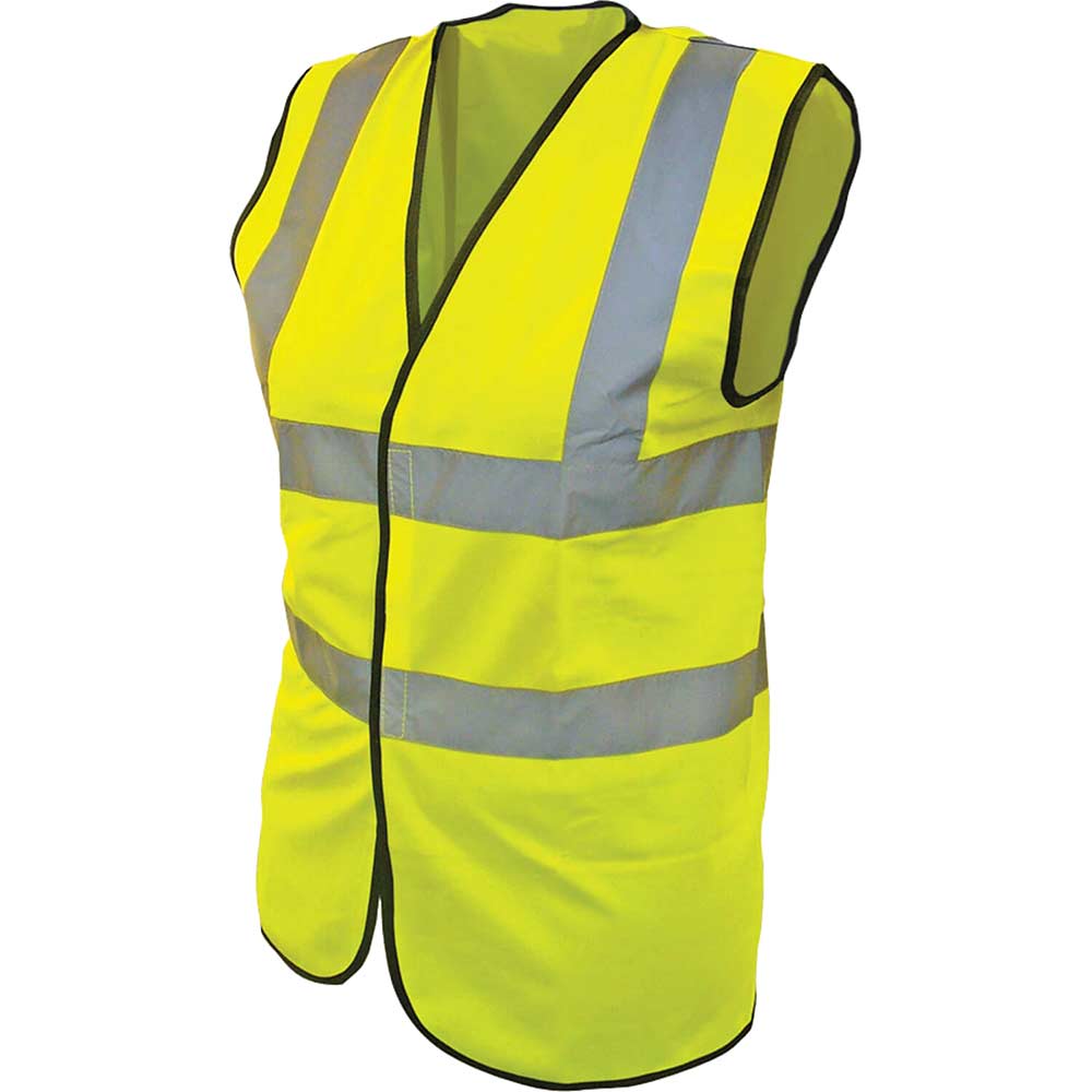 Image of Scan Childrens Hi Vis Waistcoat EN471 Class 2 Yellow Age 10-13