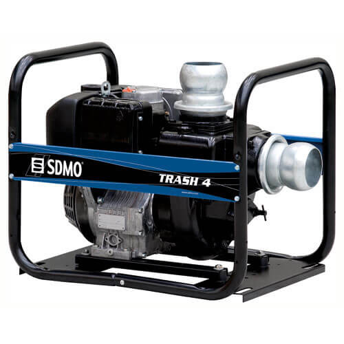 SDMO TRASH4 Diesel Dirty Water Surface Pump 4" / 100mm, 17 Metre Lift, 108000 Litres Hour Max Fl