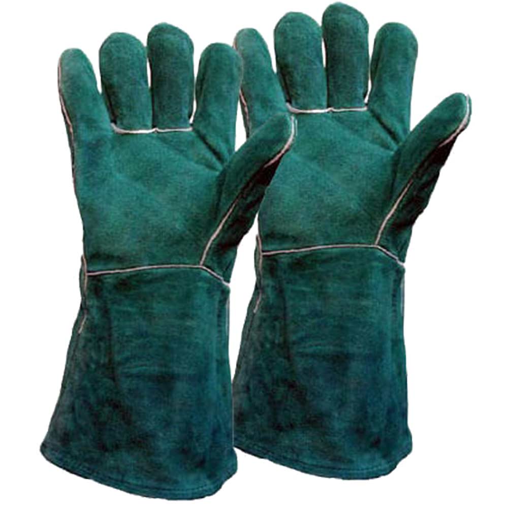 Image of Welders Gauntlet Gloves Green XL