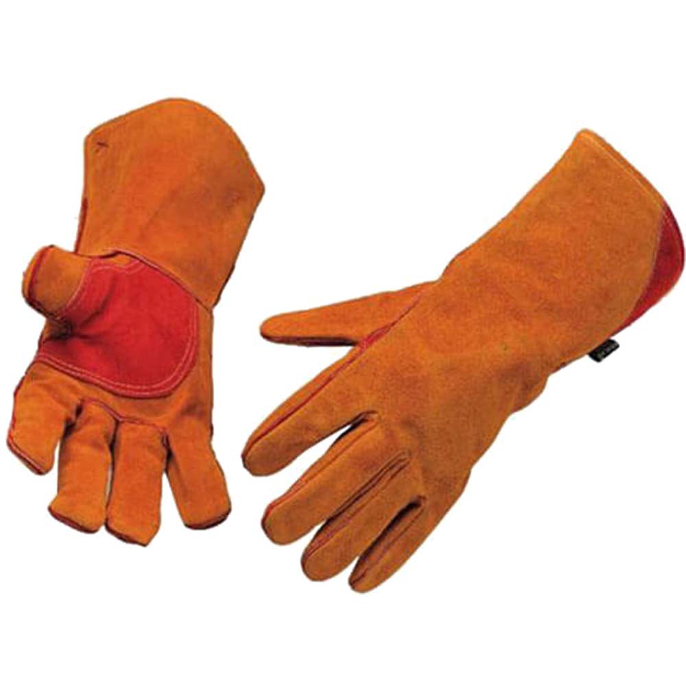 Image of Welders Gauntlet Gloves Brown XL