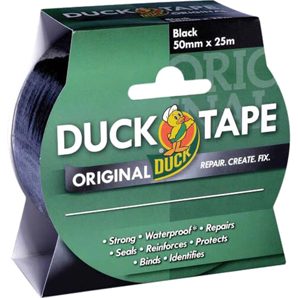 Shure 50mm x 25 Metre Roll Original Black Duck Tape