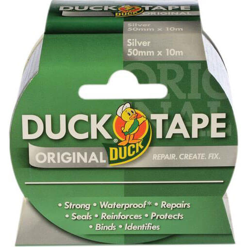 Shure 50mm x 10 Metre Roll Original Silver Duck Tape