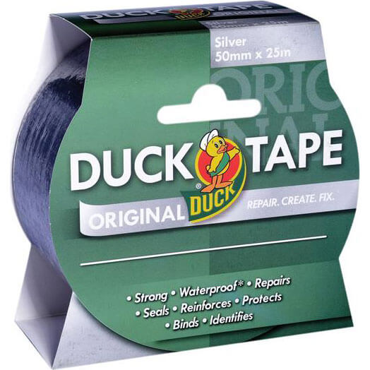 Shure 50mm x 25 Metre Roll Original Silver Duck Tape