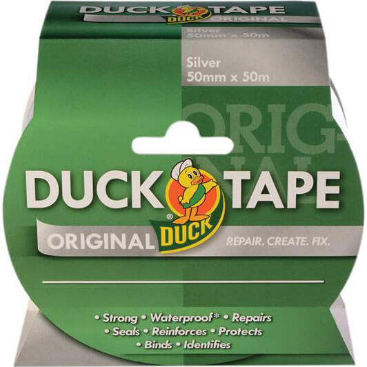 Shure 50mm x 50 Metre Roll Original Silver Duck Tape