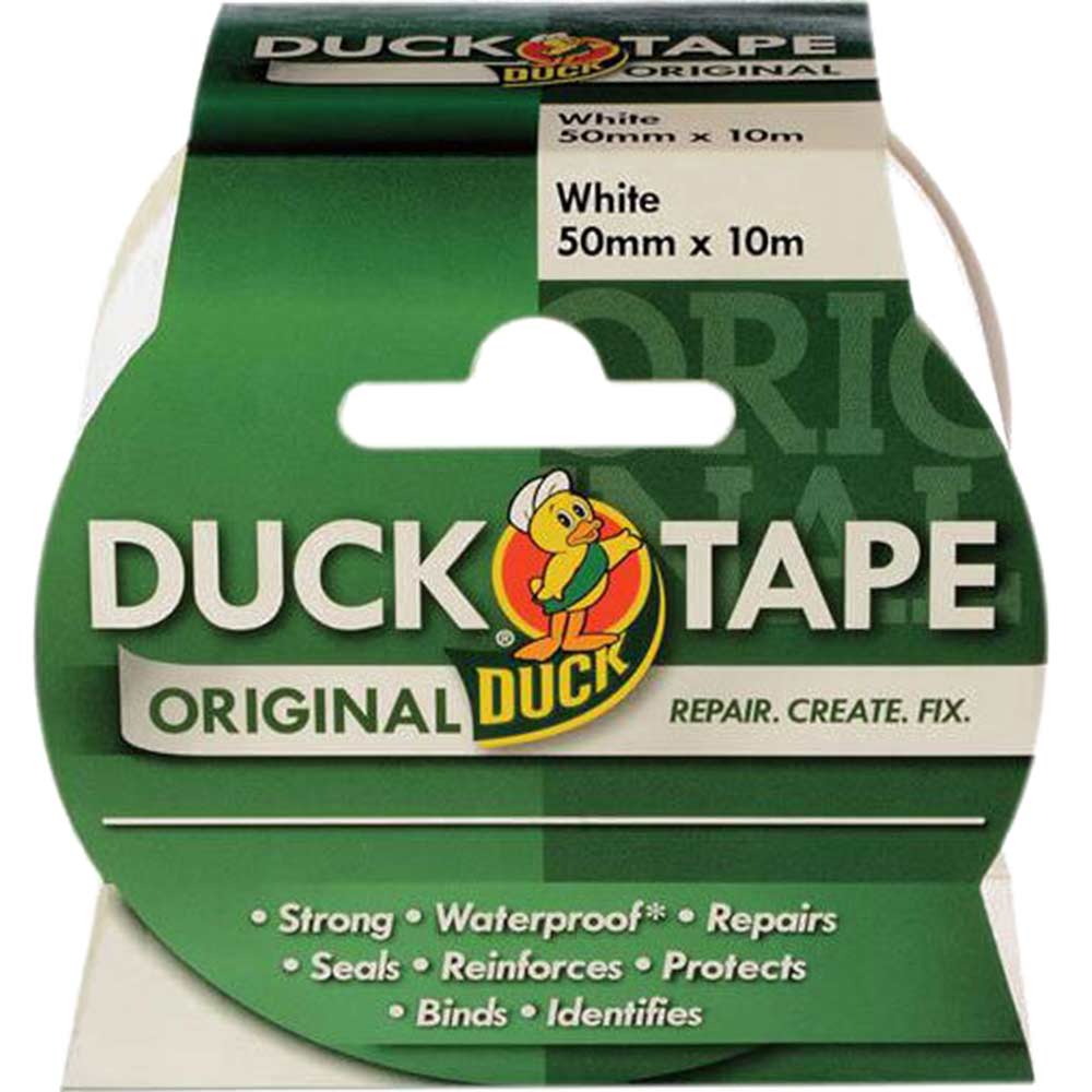 Shure 50mm x 10 Metre Roll Original White Duck Tape