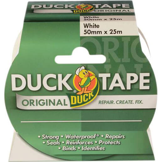 Shure 50mm x 50 Metre Roll Original White Duck Tape