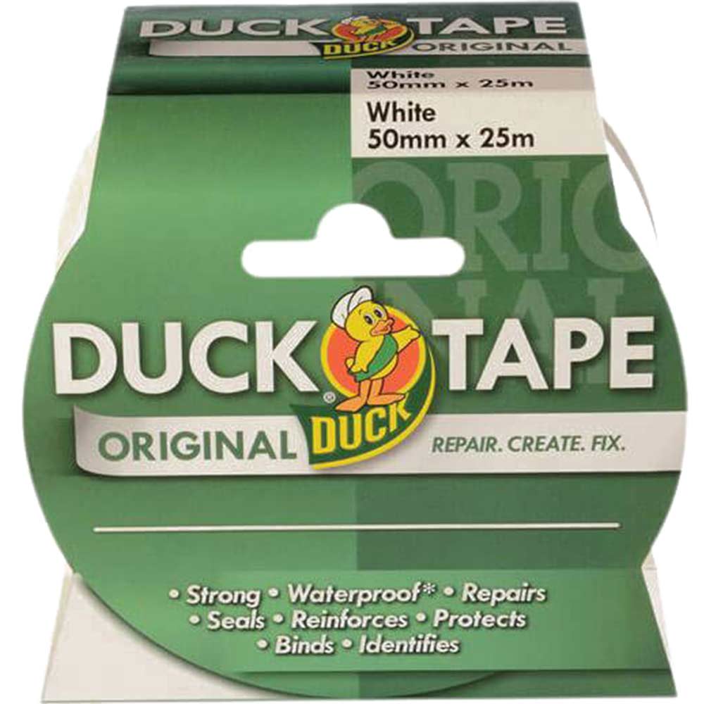 Shure 50mm x 50 Metre Roll Original White Duck Tape