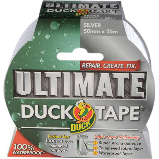Shure 50mm x 25 Metre Roll Ultimate Silver Duck Tape