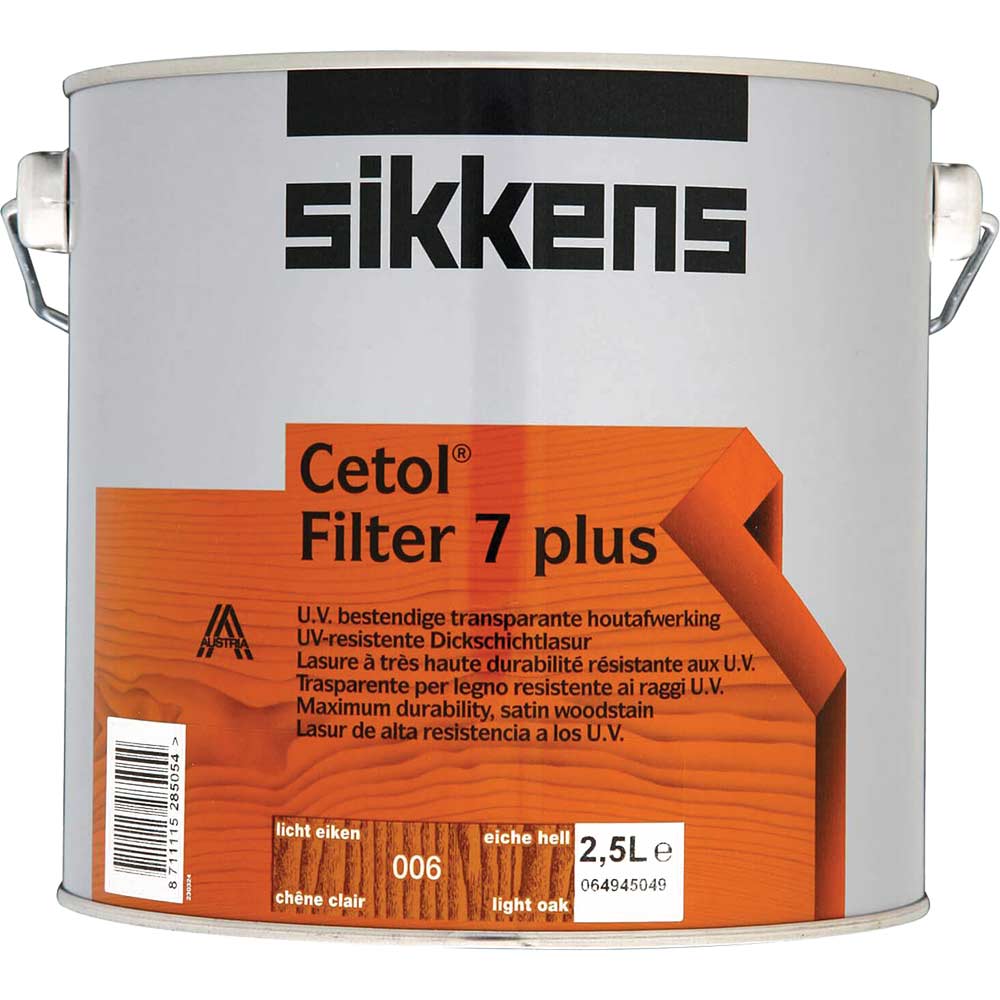 Image of Sikkens Cetol Filter 7 Plus Translucent Woodstain Light Oak 2.5 Litre