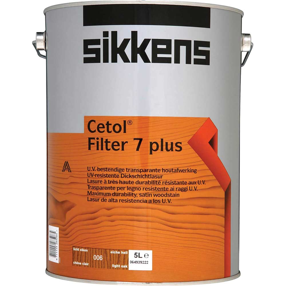 Image of Sikkens Cetol Filter 7 Plus Translucent Woodstain Light Oak 5 Litre