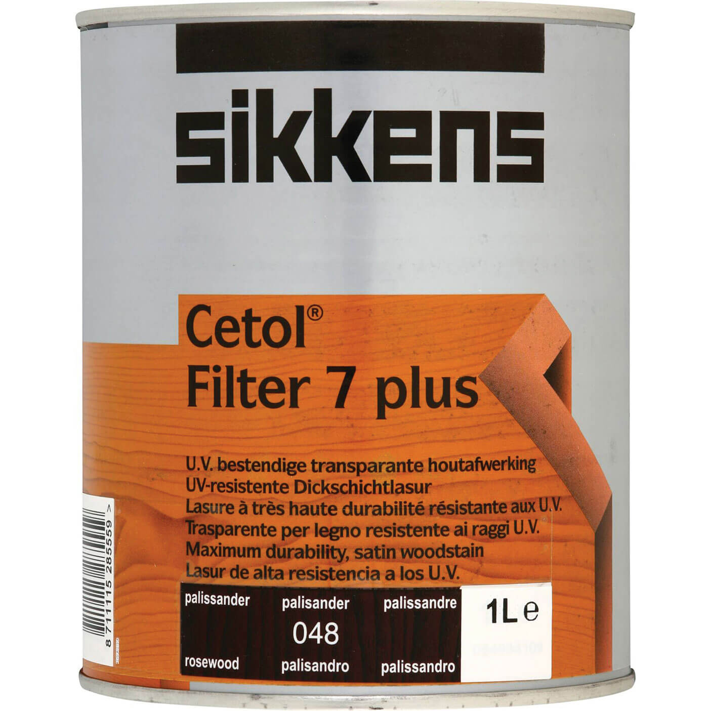 Sikkens Cetol Filter 7 Plus Translucent Wood Stain Rosewood 1 Litre